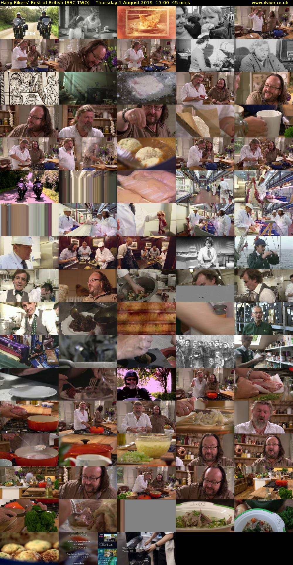 Hairy Bikers' Best of British (BBC TWO) Thursday 1 August 2019 15:00 - 15:45