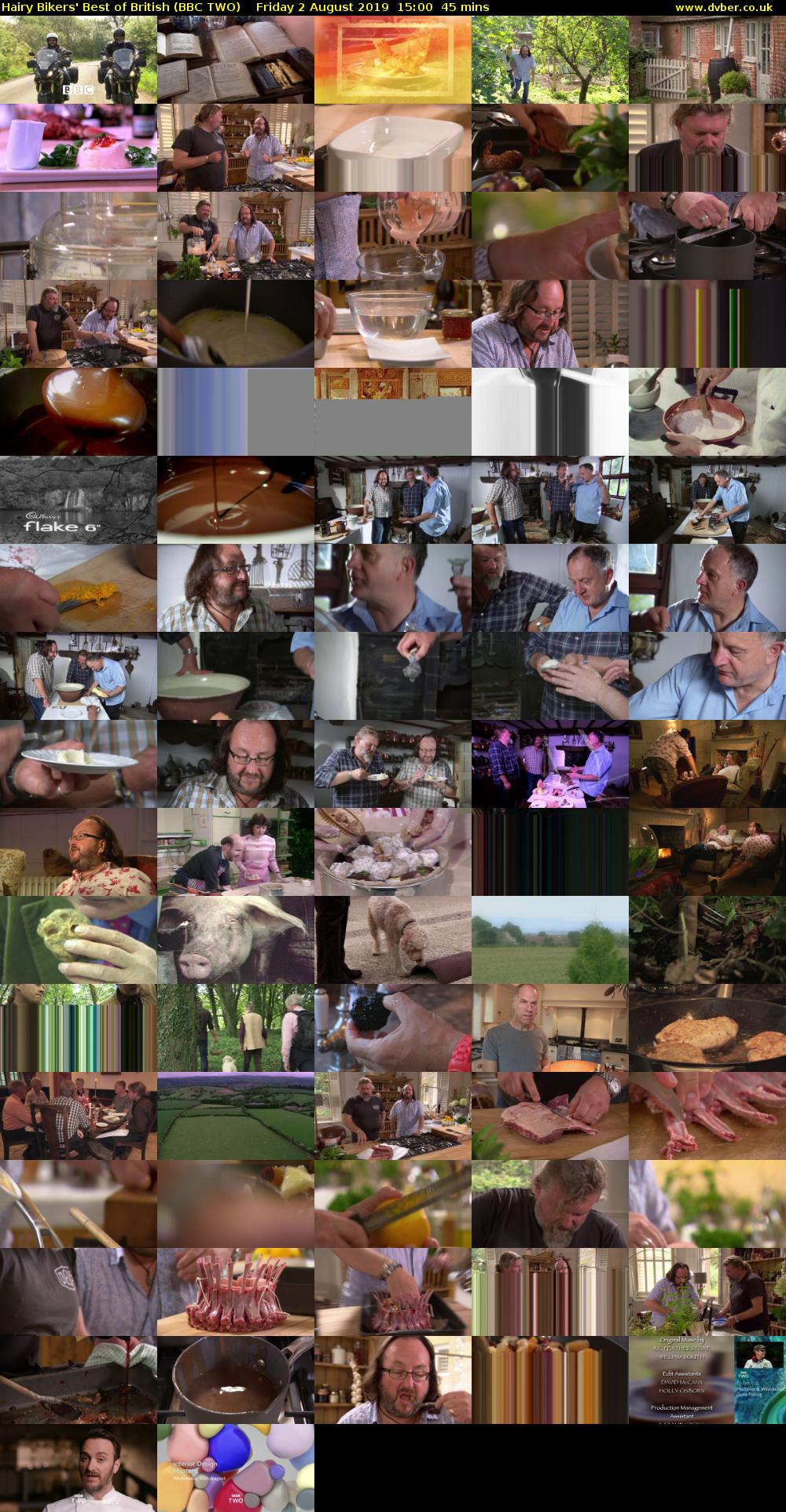 Hairy Bikers' Best of British (BBC TWO) Friday 2 August 2019 15:00 - 15:45