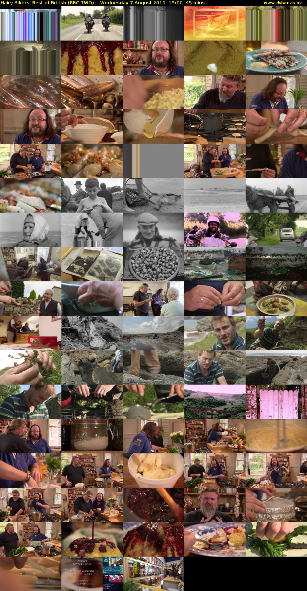 Hairy Bikers' Best of British (BBC TWO) Wednesday 7 August 2019 15:00 - 15:45