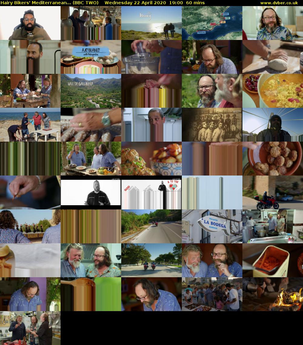 Hairy Bikers' Mediterranean... (BBC TWO) Wednesday 22 April 2020 19:00 - 20:00