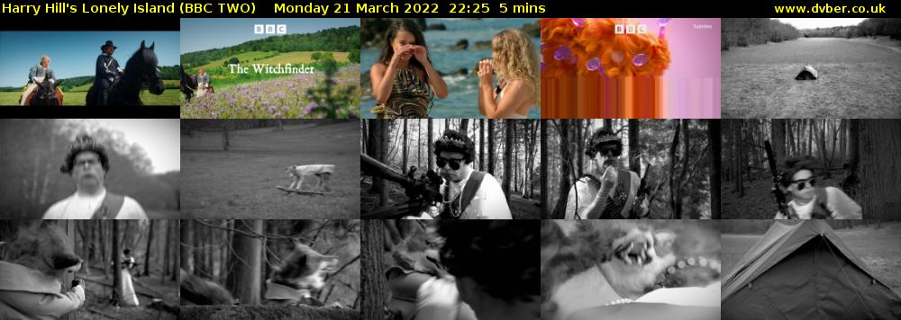 Harry Hill's Lonely Island (BBC TWO) Monday 21 March 2022 22:25 - 22:30