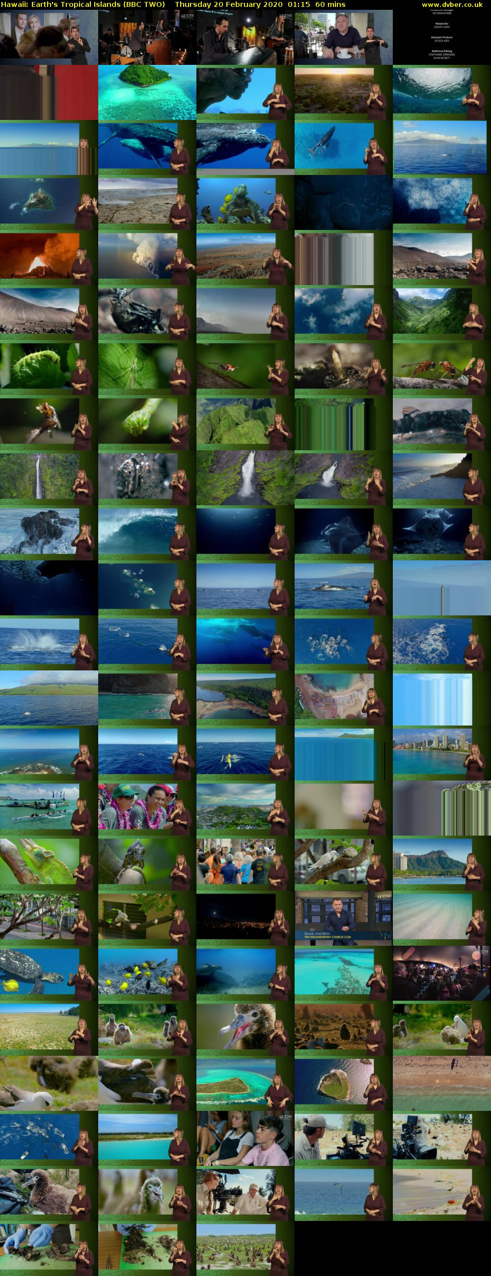 Hawaii: Earth's Tropical Islands (BBC TWO) Thursday 20 February 2020 01:15 - 02:15