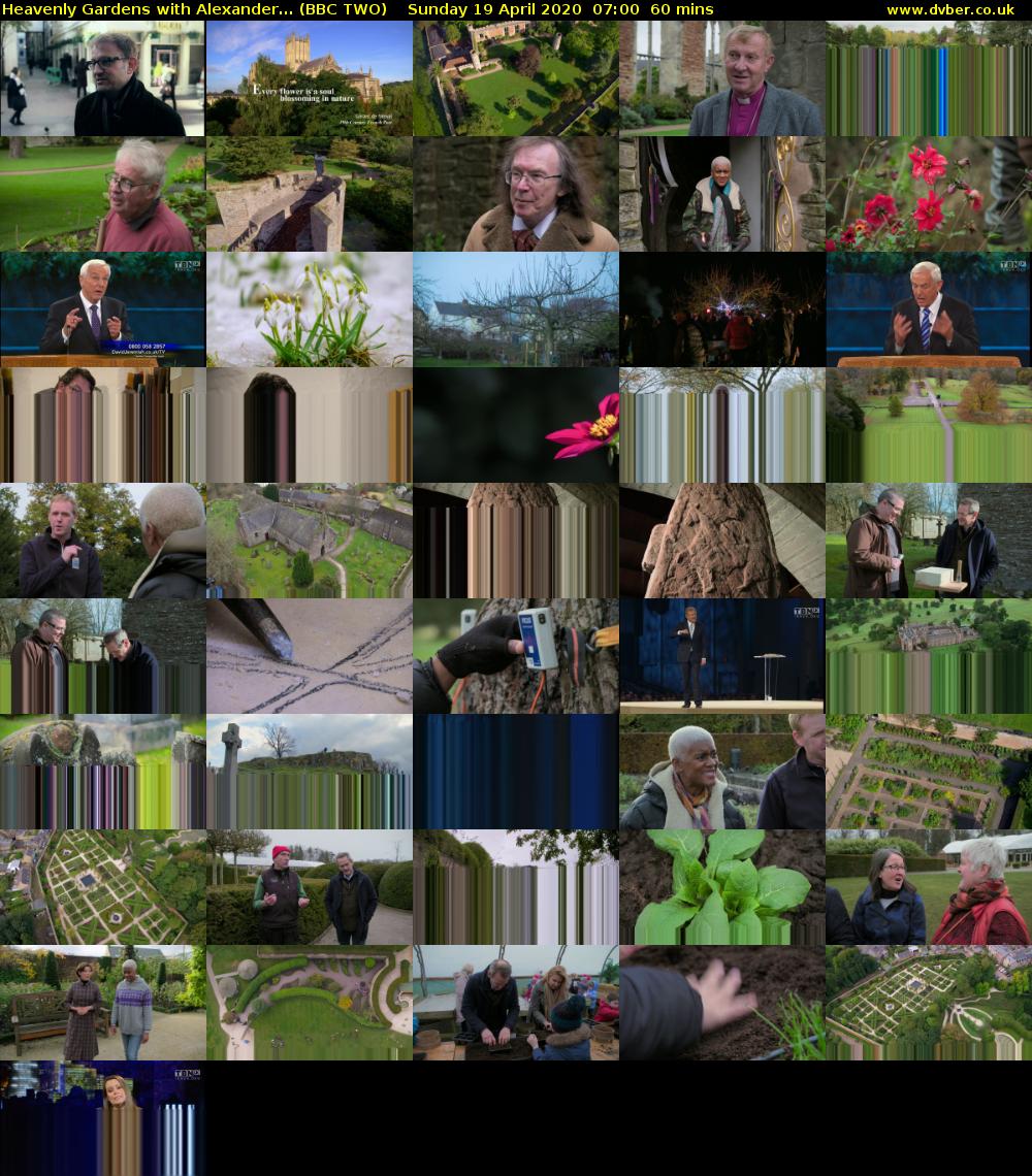 Heavenly Gardens with Alexander... (BBC TWO) Sunday 19 April 2020 07:00 - 08:00
