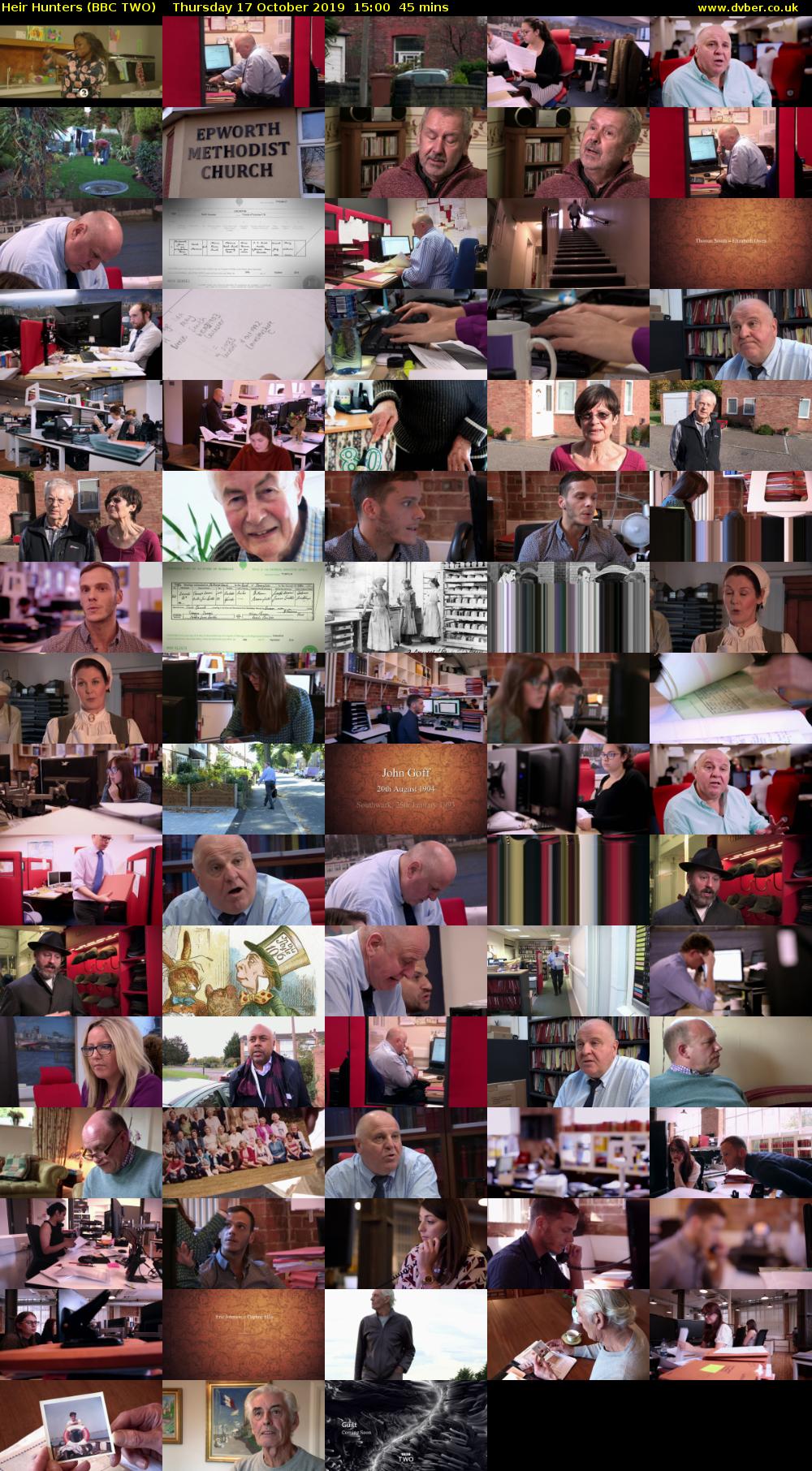 Heir Hunters (BBC TWO) Thursday 17 October 2019 15:00 - 15:45