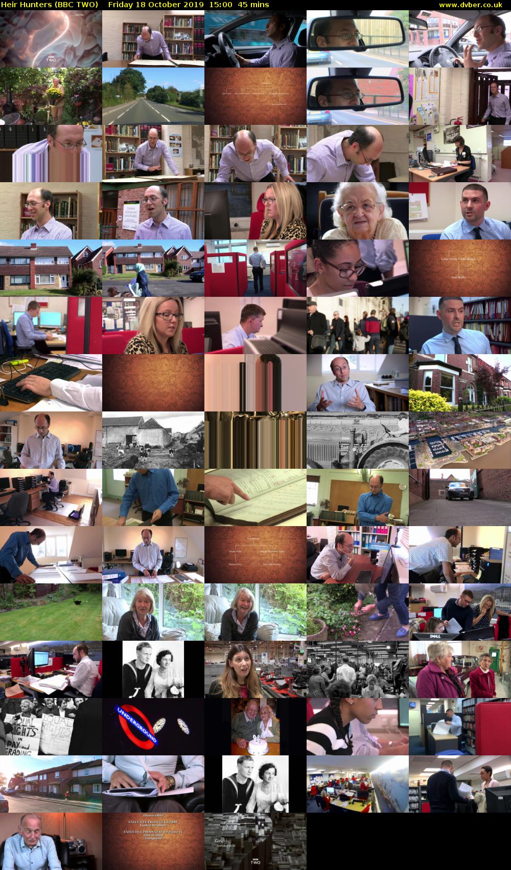 Heir Hunters (BBC TWO) Friday 18 October 2019 15:00 - 15:45