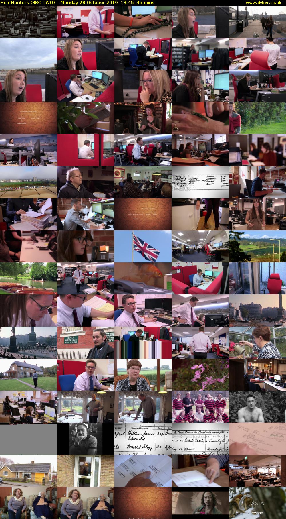 Heir Hunters (BBC TWO) Monday 28 October 2019 13:45 - 14:30