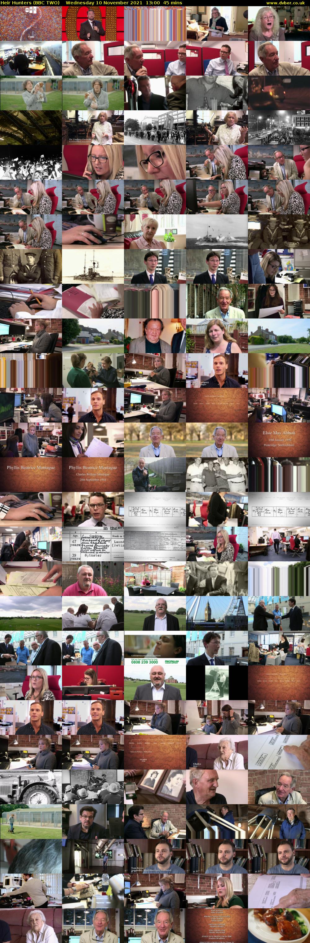 Heir Hunters (BBC TWO) Wednesday 10 November 2021 13:00 - 13:45