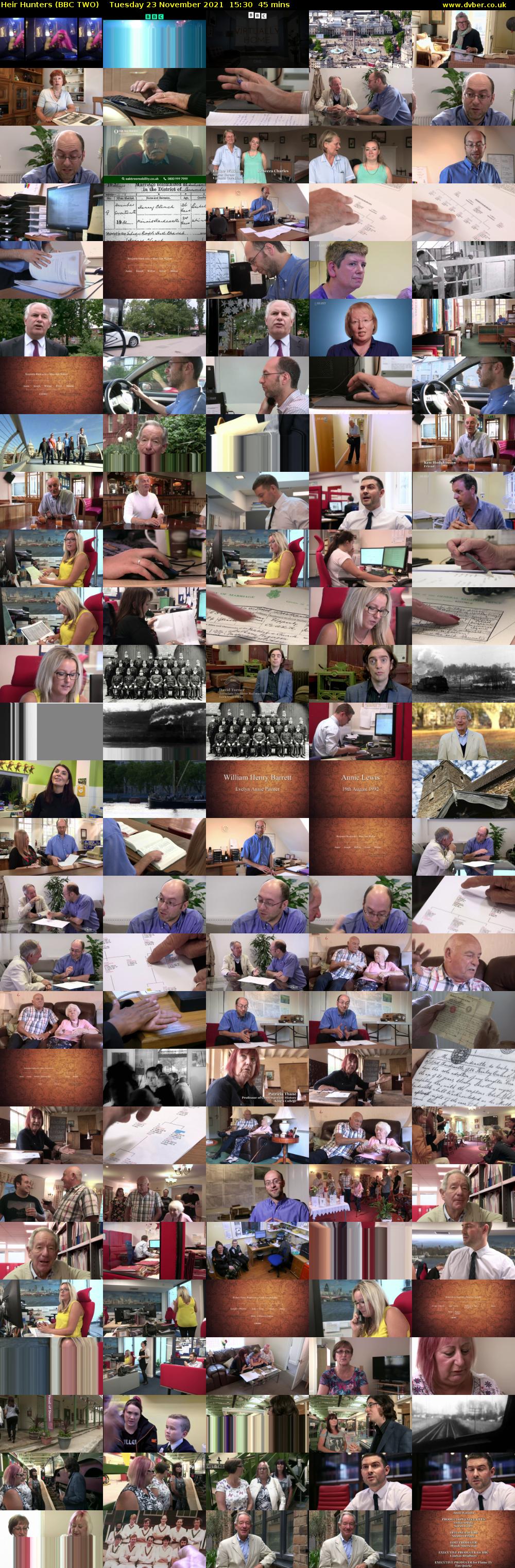 Heir Hunters (BBC TWO) Tuesday 23 November 2021 15:30 - 16:15
