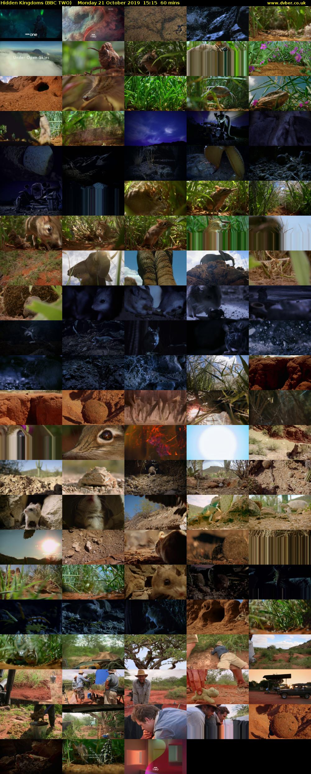Hidden Kingdoms (BBC TWO) Monday 21 October 2019 15:15 - 16:15
