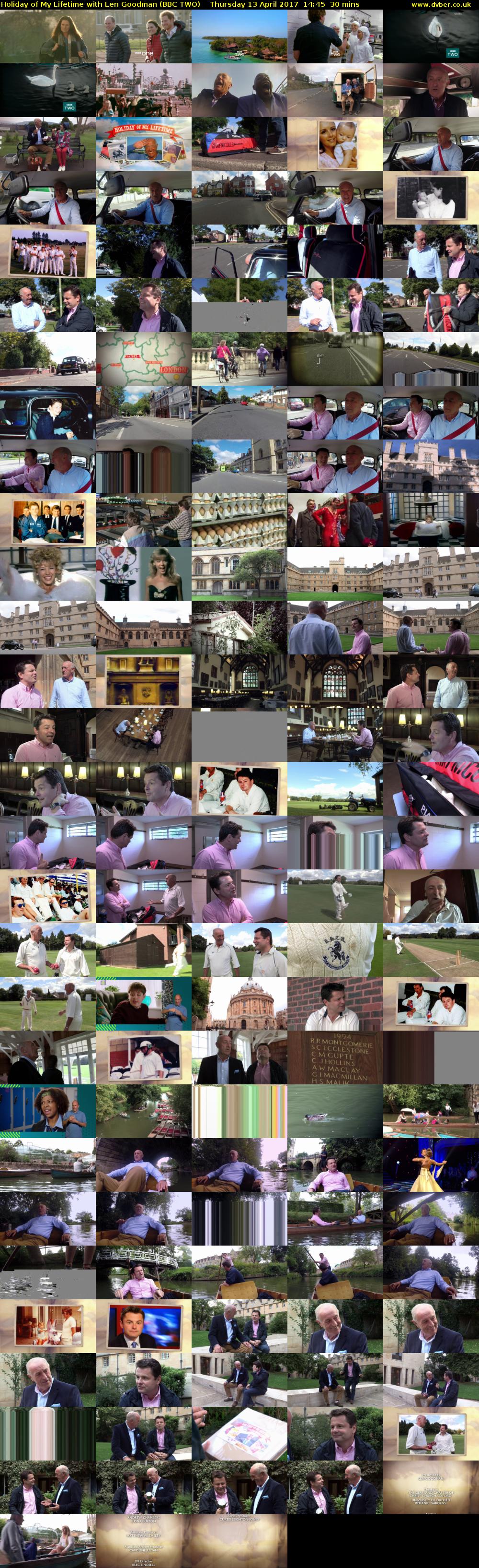 Holiday of My Lifetime with Len Goodman (BBC TWO) Thursday 13 April 2017 14:45 - 15:15