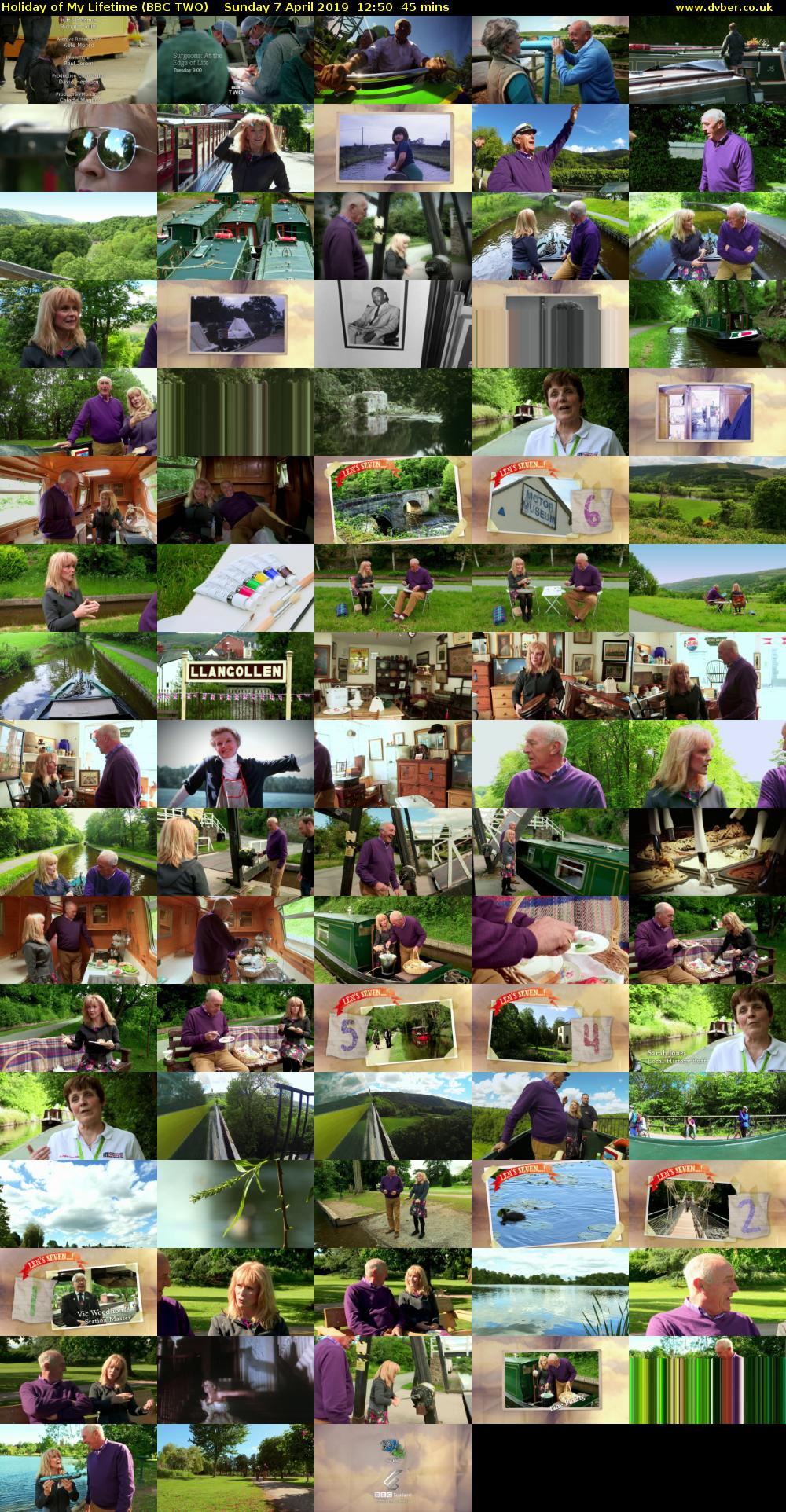 Holiday of My Lifetime (BBC TWO) Sunday 7 April 2019 12:50 - 13:35