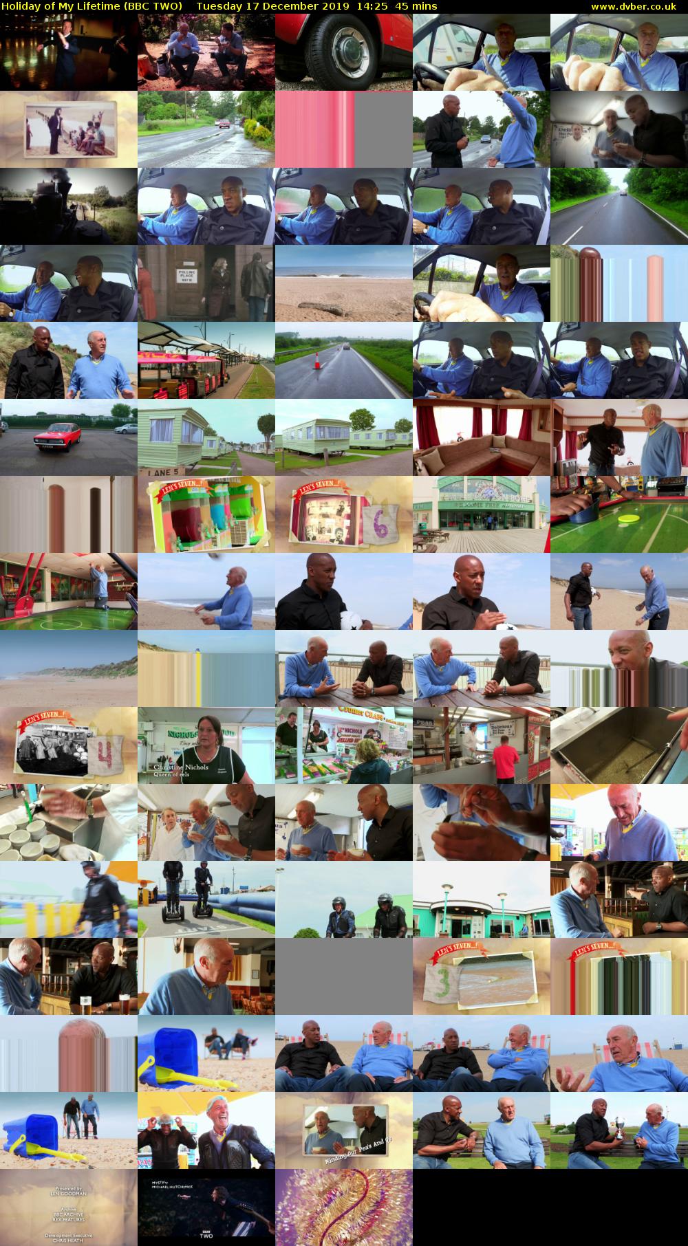 Holiday of My Lifetime (BBC TWO) Tuesday 17 December 2019 14:25 - 15:10