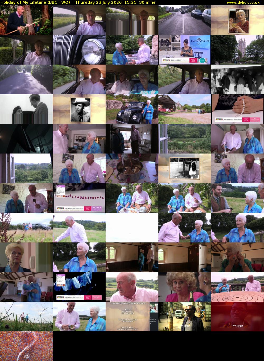 Holiday of My Lifetime (BBC TWO) Thursday 23 July 2020 15:25 - 15:55