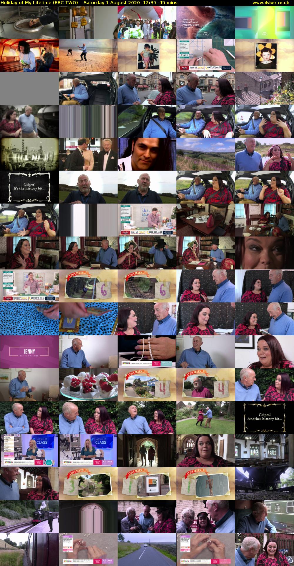 Holiday of My Lifetime (BBC TWO) Saturday 1 August 2020 12:35 - 13:20