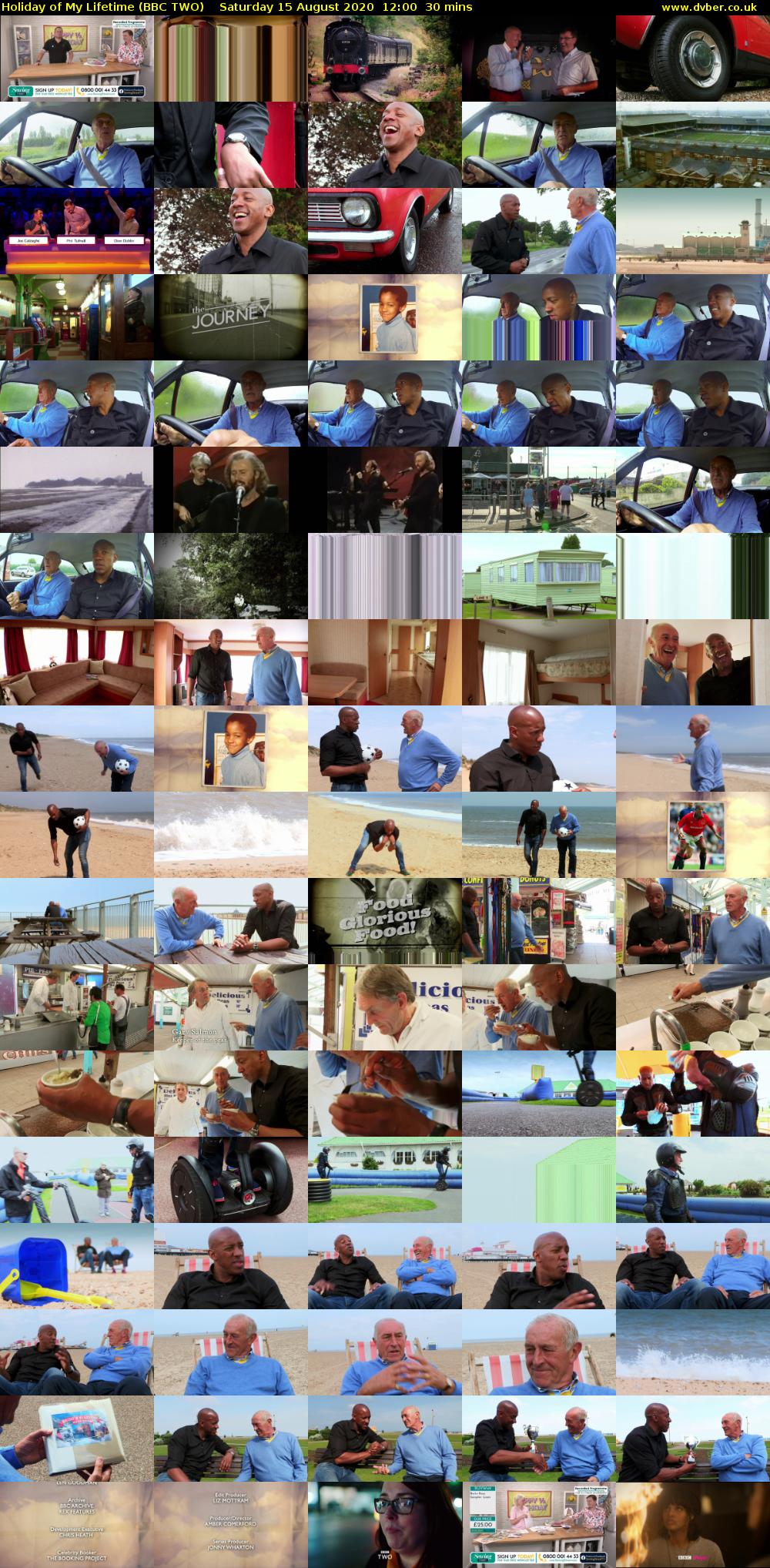 Holiday of My Lifetime (BBC TWO) Saturday 15 August 2020 12:00 - 12:30
