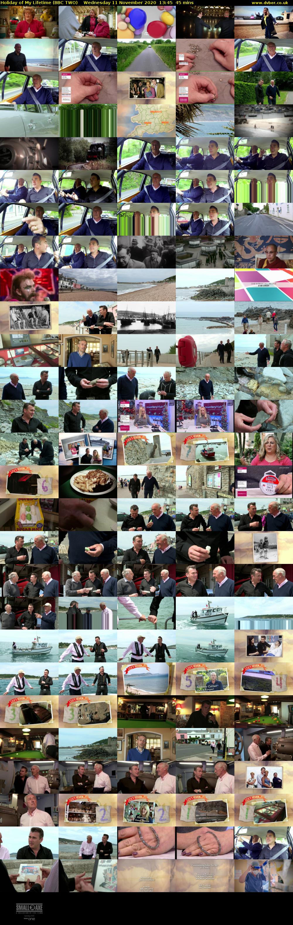 Holiday of My Lifetime (BBC TWO) Wednesday 11 November 2020 13:45 - 14:30