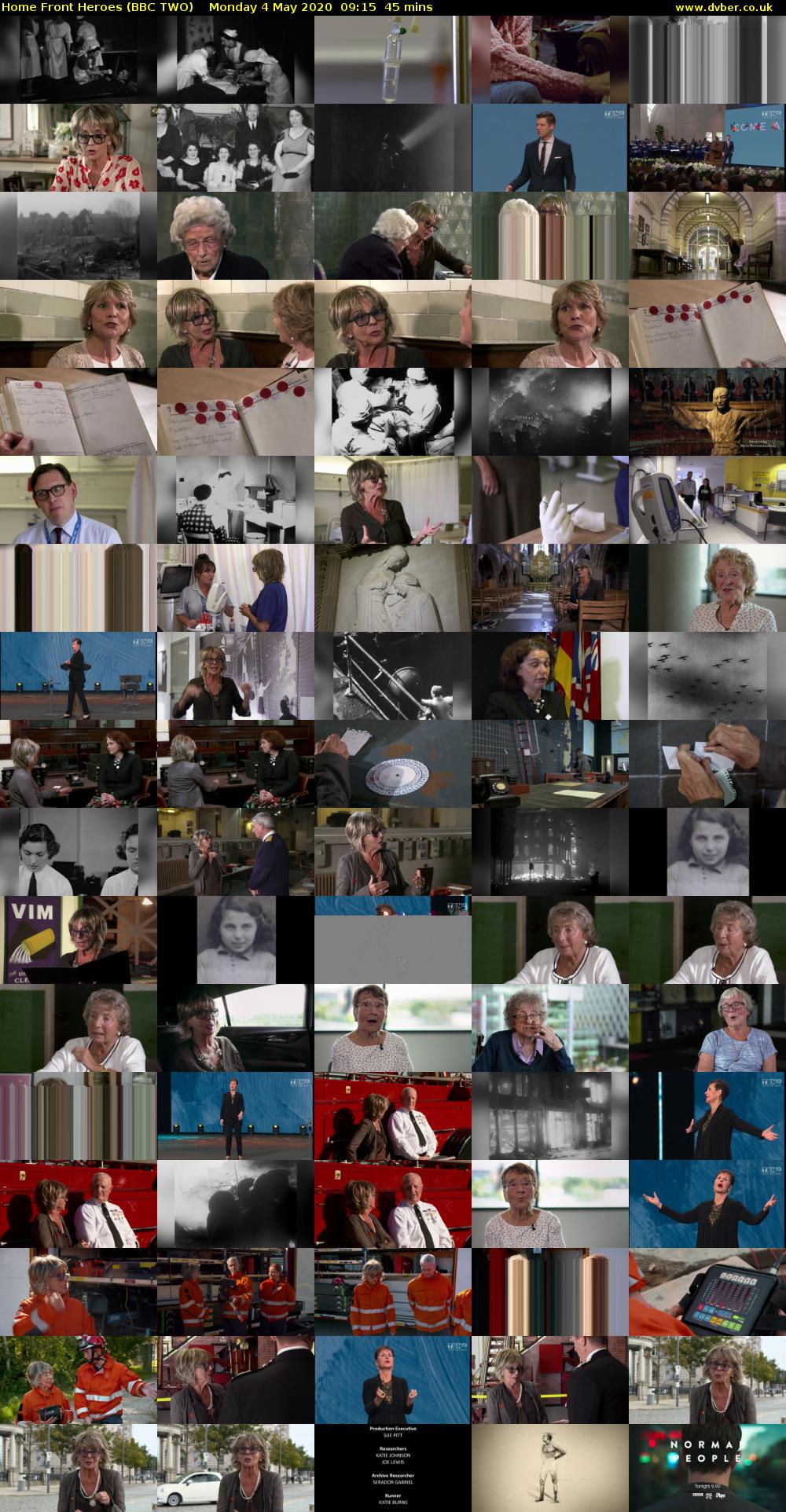 Home Front Heroes (BBC TWO) Monday 4 May 2020 09:15 - 10:00