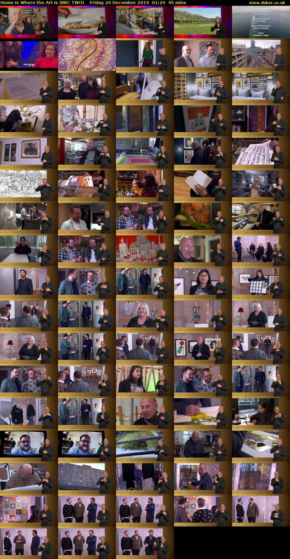 Home Is Where the Art Is (BBC TWO) Friday 20 December 2019 01:20 - 02:05