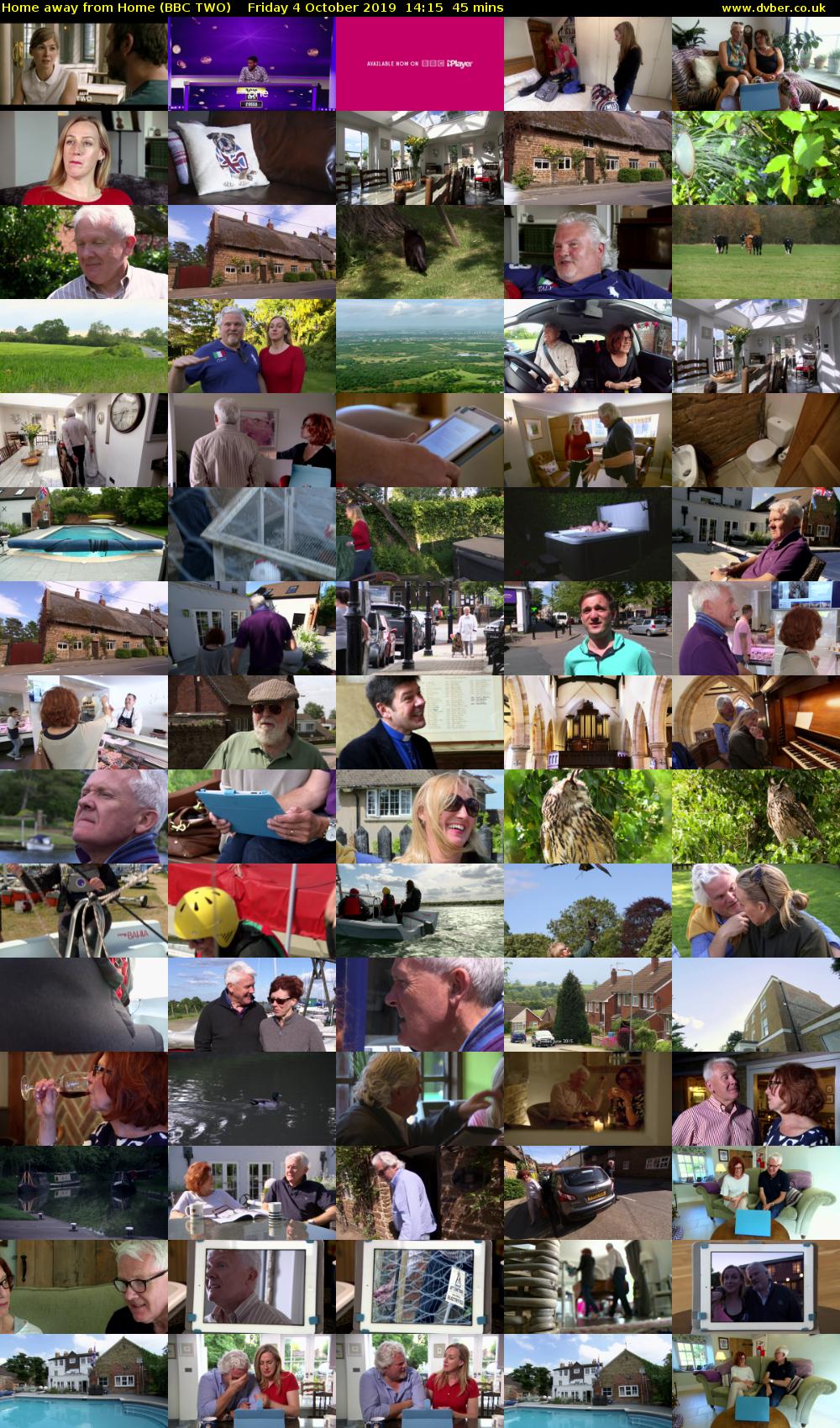 Home away from Home (BBC TWO) Friday 4 October 2019 14:15 - 15:00