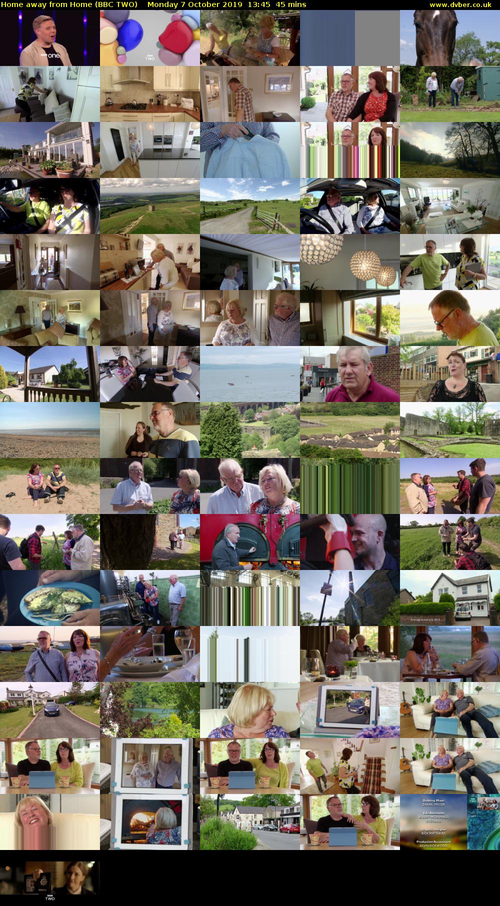 Home away from Home (BBC TWO) Monday 7 October 2019 13:45 - 14:30