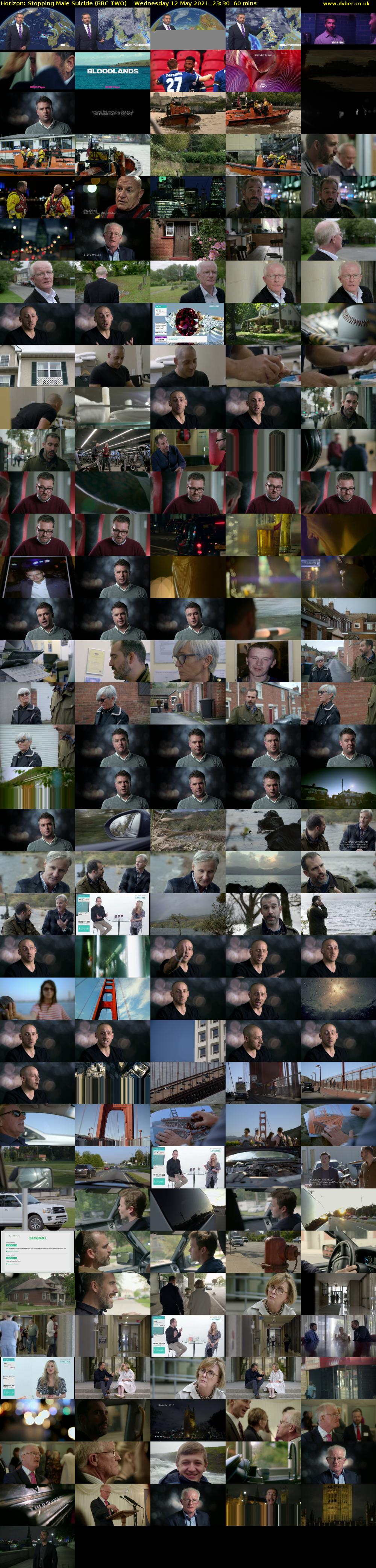 Horizon: Stopping Male Suicide (BBC TWO) Wednesday 12 May 2021 23:30 - 00:30