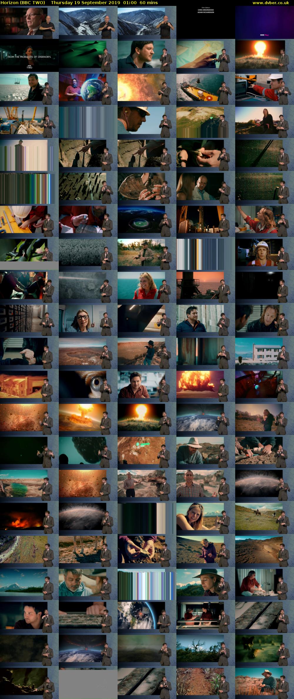 Horizon (BBC TWO) Thursday 19 September 2019 01:00 - 02:00