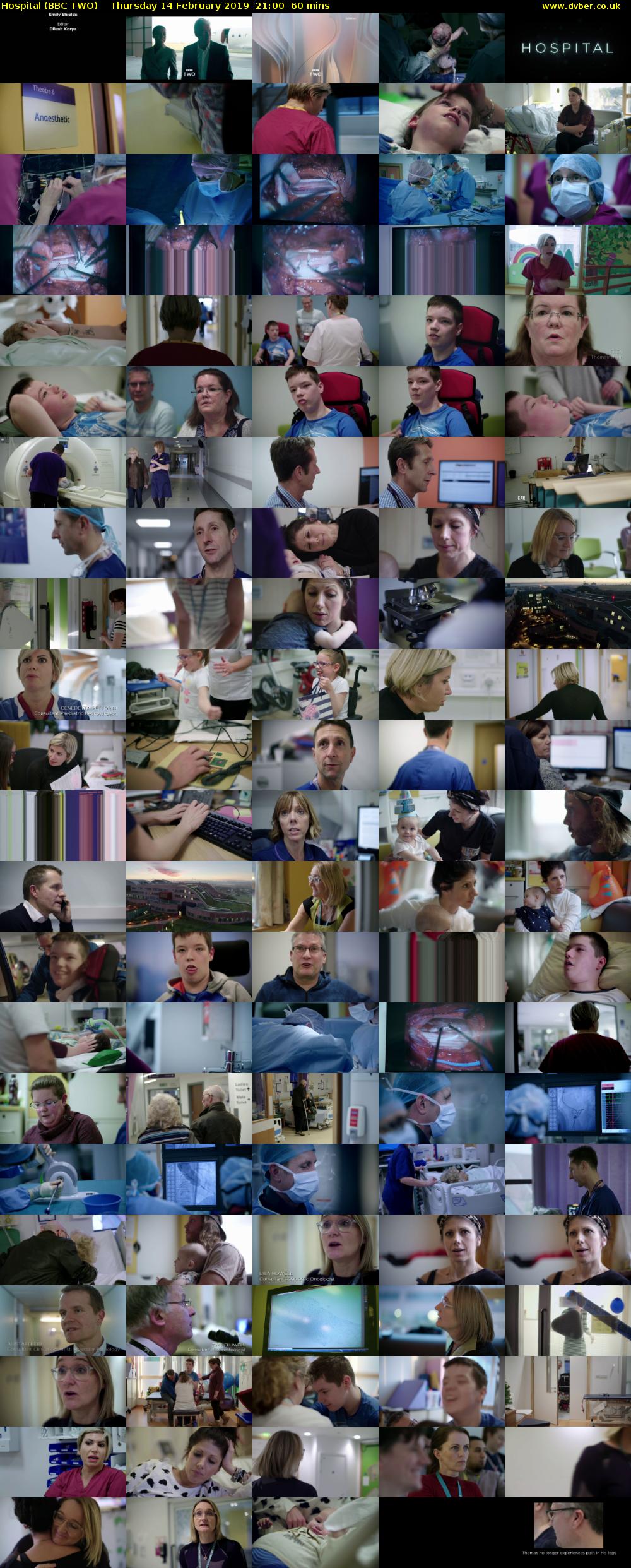 Hospital (BBC TWO) Thursday 14 February 2019 21:00 - 22:00