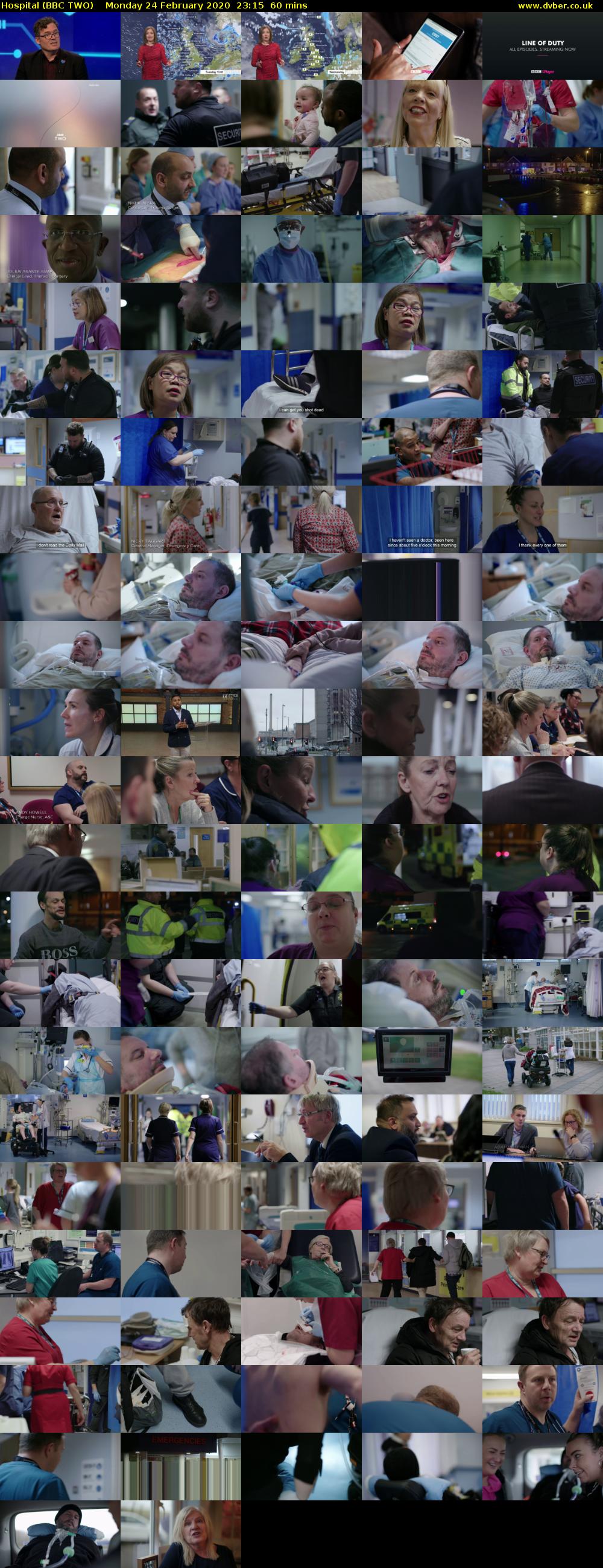 Hospital (BBC TWO) Monday 24 February 2020 23:15 - 00:15