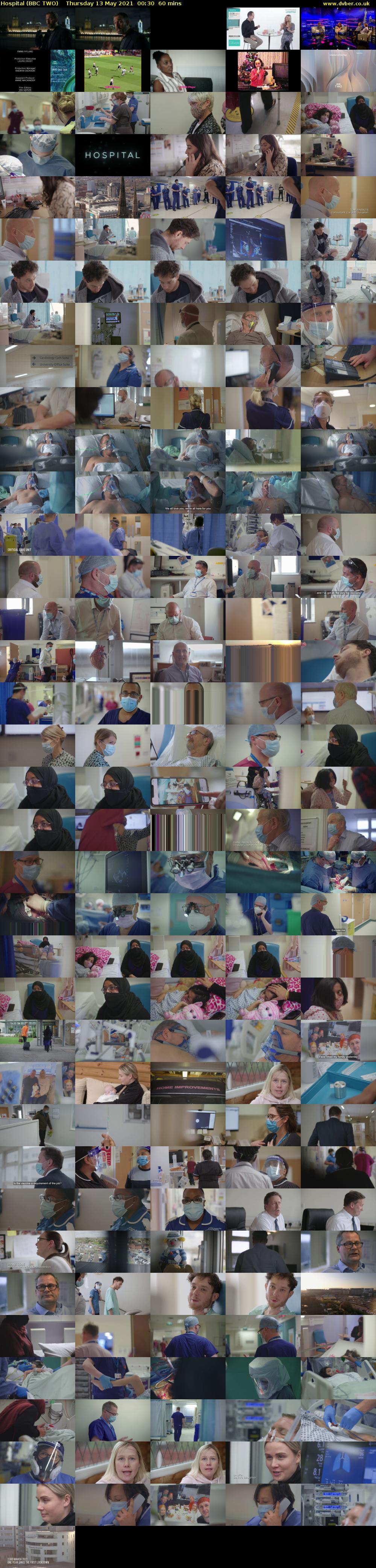 Hospital (BBC TWO) Thursday 13 May 2021 00:30 - 01:30