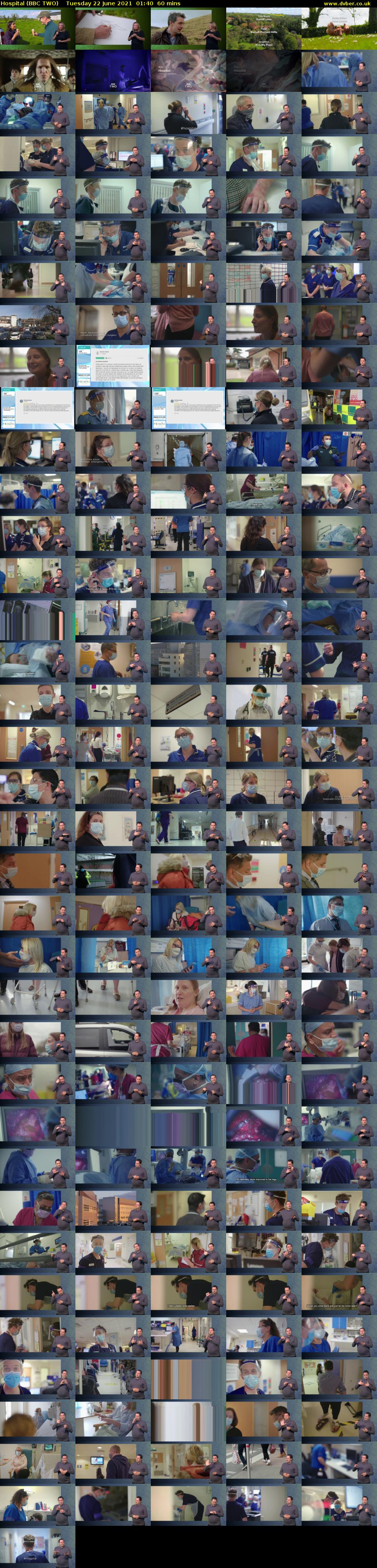 Hospital (BBC TWO) Tuesday 22 June 2021 01:40 - 02:40