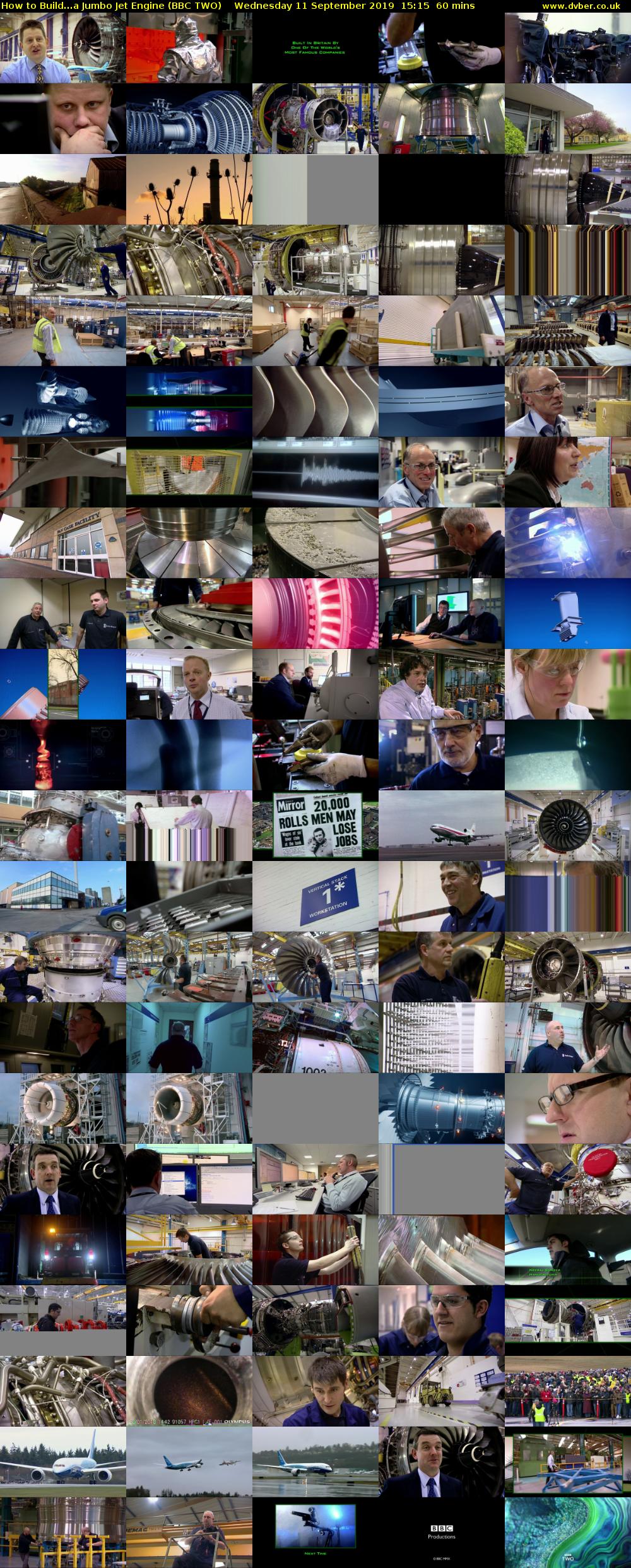 How to Build...a Jumbo Jet Engine (BBC TWO) Wednesday 11 September 2019 15:15 - 16:15