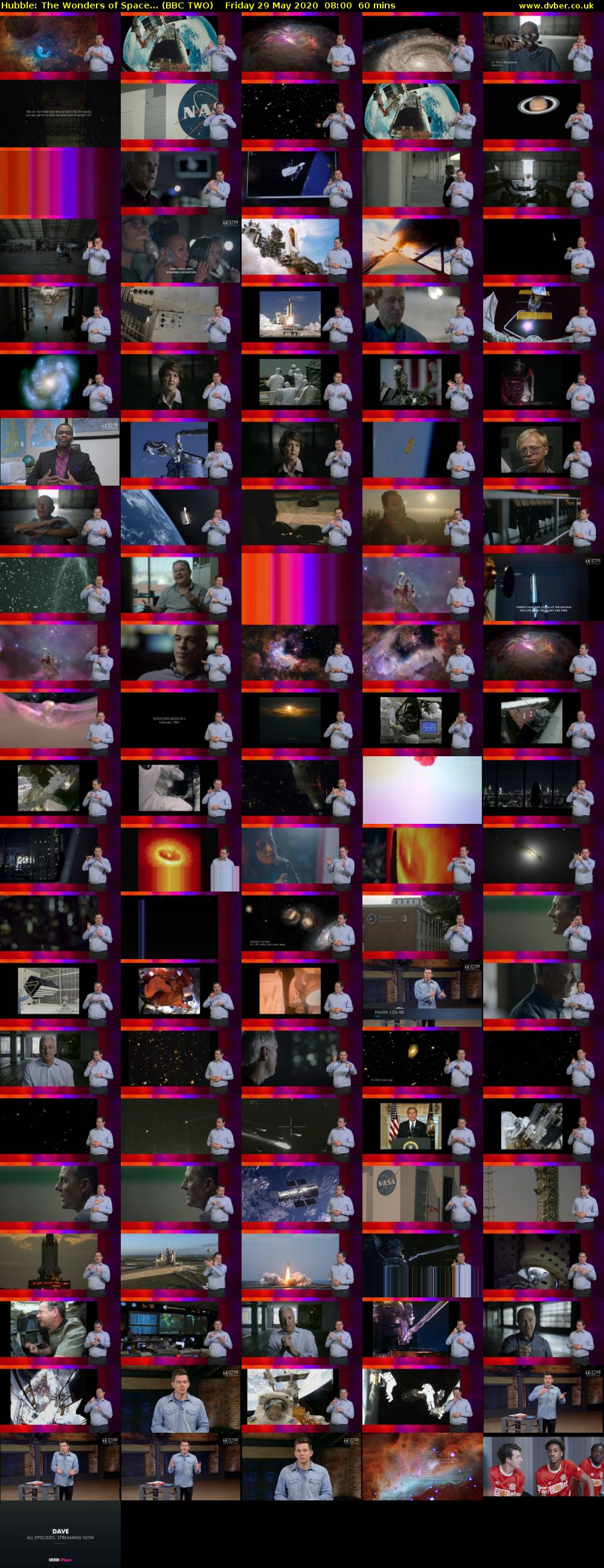 Hubble: The Wonders of Space... (BBC TWO) Friday 29 May 2020 08:00 - 09:00