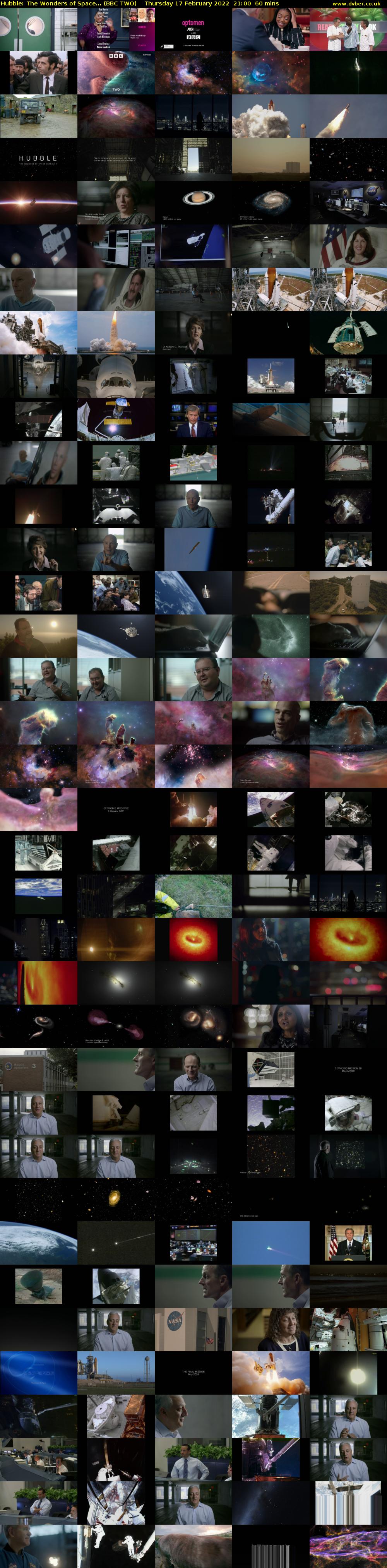 Hubble: The Wonders of Space... (BBC TWO) Thursday 17 February 2022 21:00 - 22:00