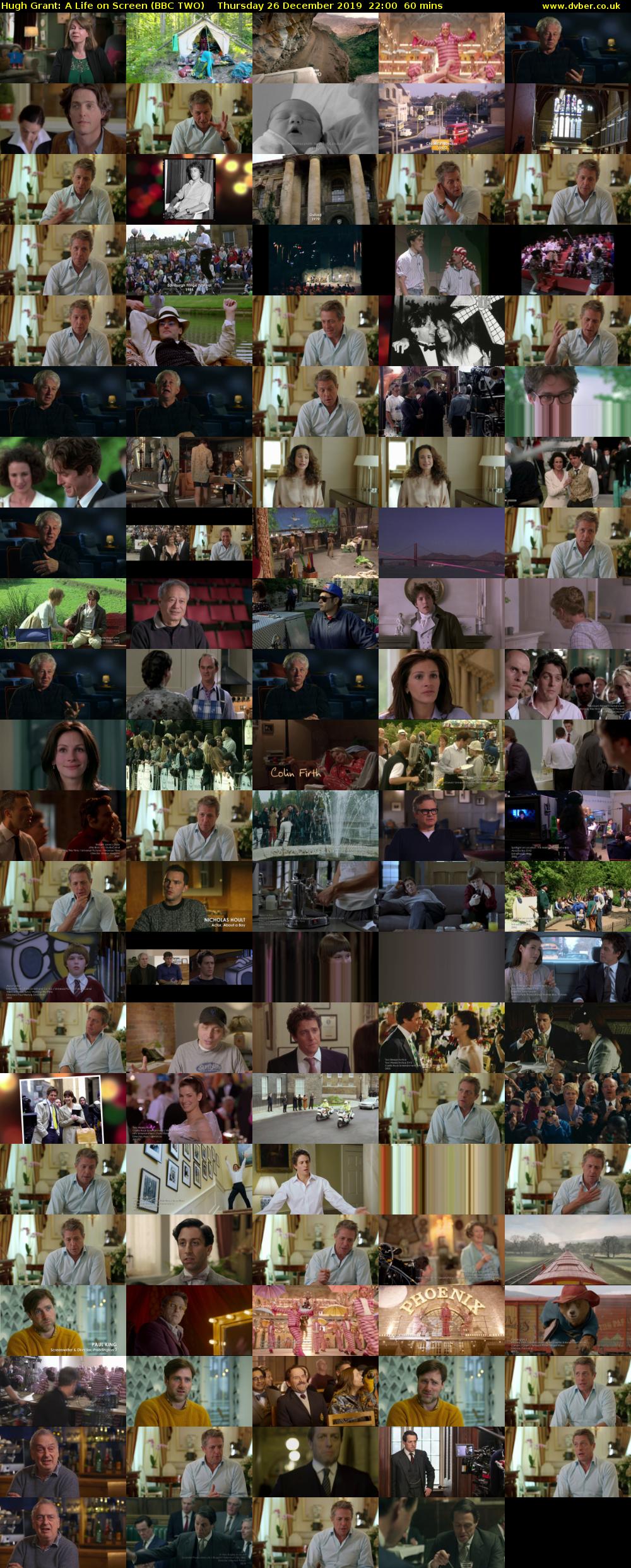 Hugh Grant: A Life on Screen (BBC TWO) Thursday 26 December 2019 22:00 - 23:00