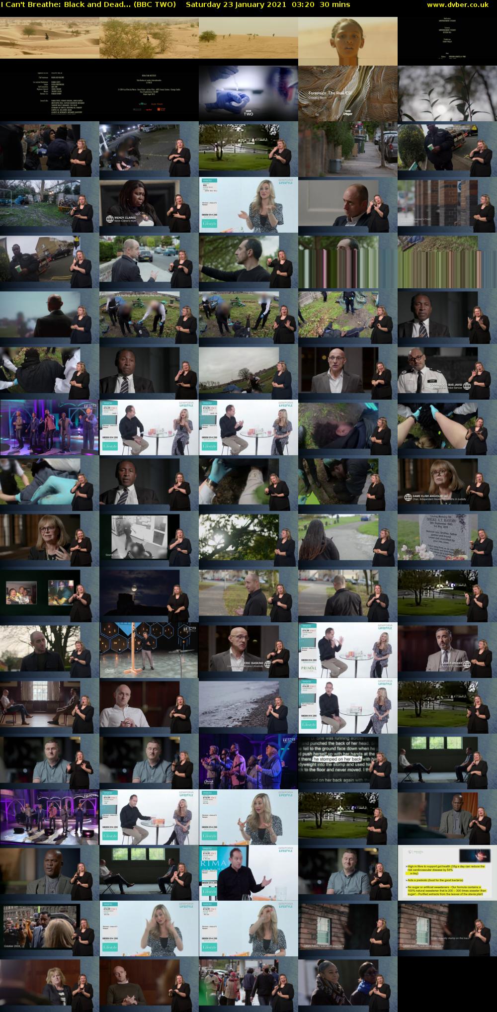 I Can't Breathe: Black and Dead... (BBC TWO) Saturday 23 January 2021 03:20 - 03:50