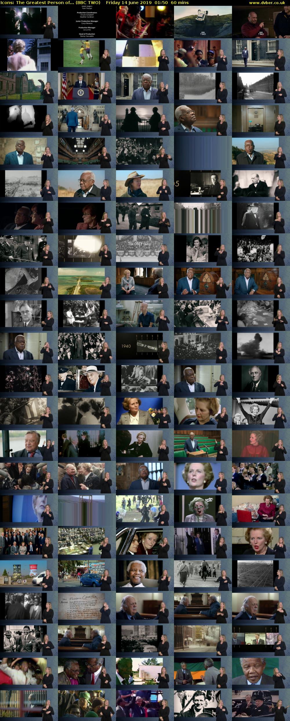 Icons: The Greatest Person of... (BBC TWO) Friday 14 June 2019 01:50 - 02:50