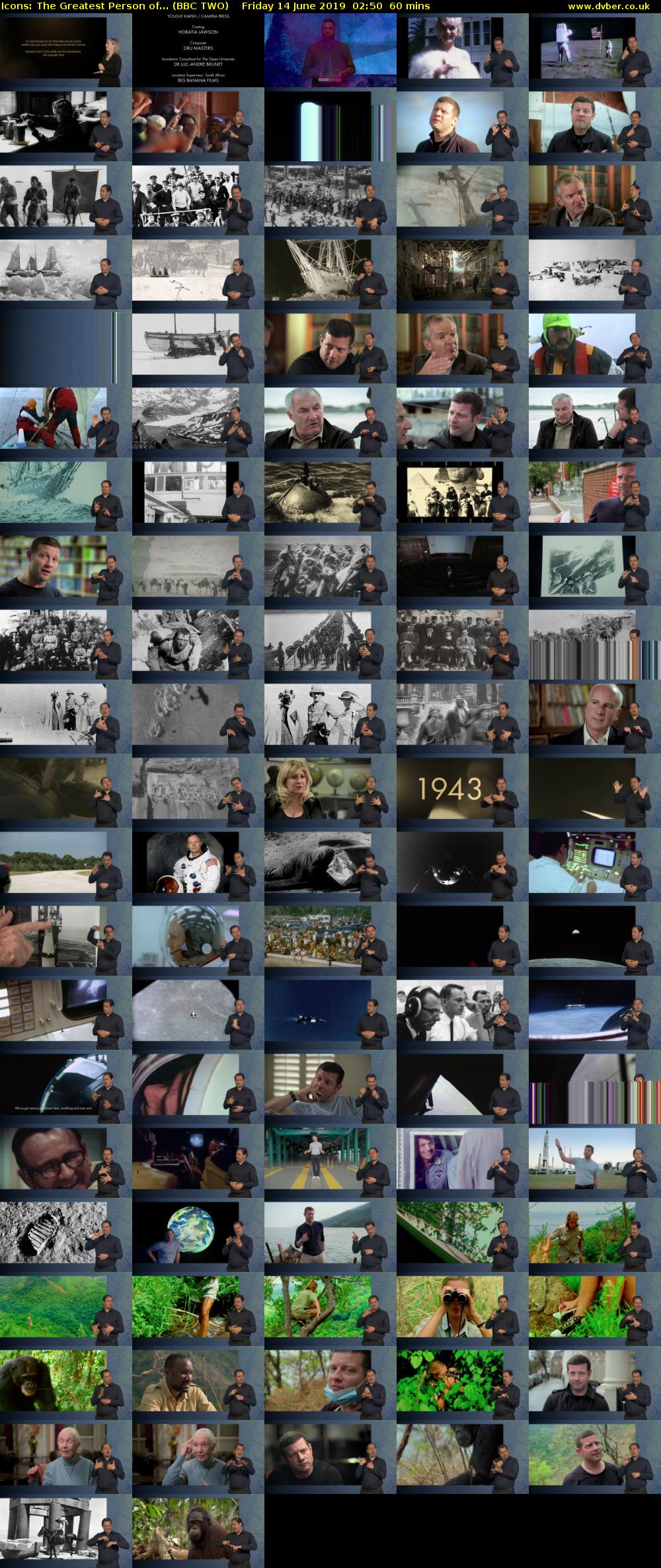 Icons: The Greatest Person of... (BBC TWO) Friday 14 June 2019 02:50 - 03:50