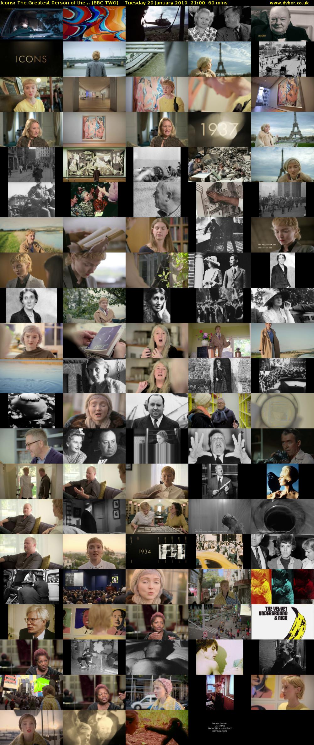 Icons: The Greatest Person of the... (BBC TWO) Tuesday 29 January 2019 21:00 - 22:00