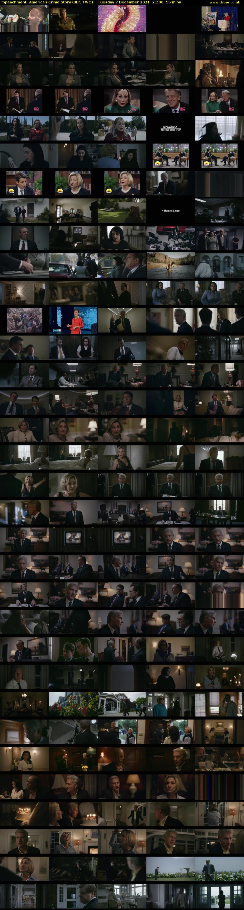 Impeachment: American Crime Story (BBC TWO) Tuesday 7 December 2021 21:00 - 21:55