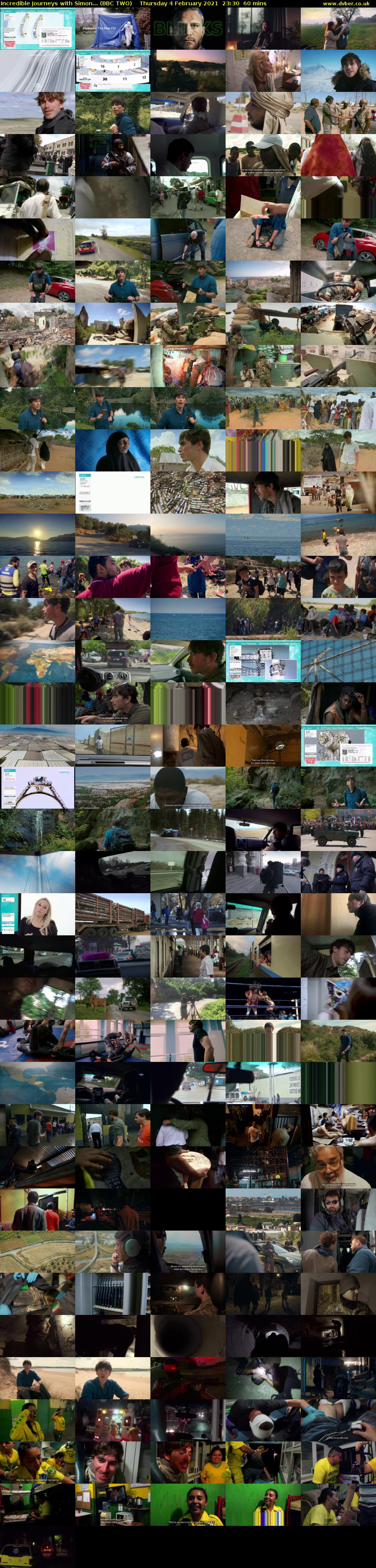 Incredible Journeys with Simon... (BBC TWO) Thursday 4 February 2021 23:30 - 00:30