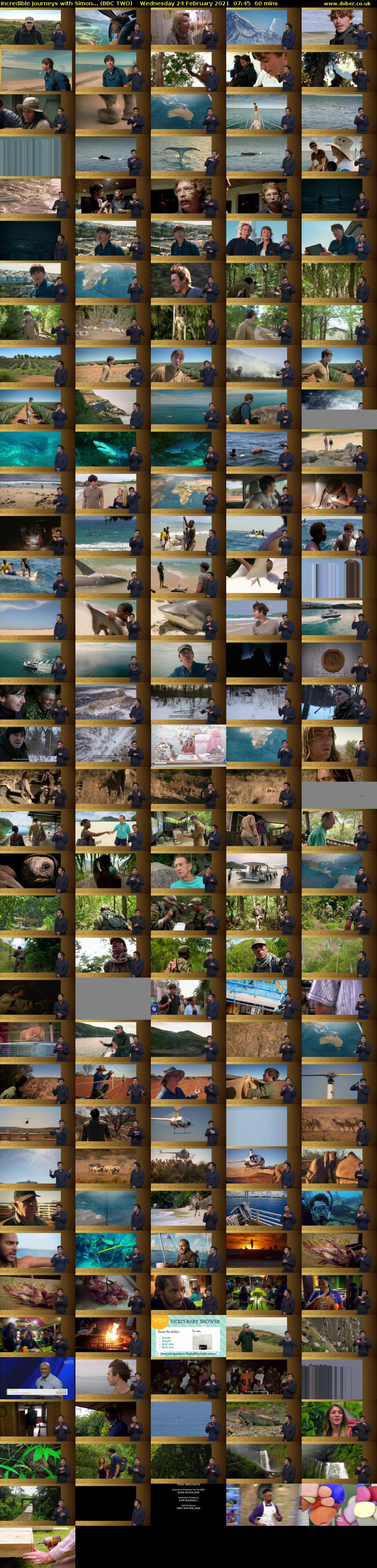 Incredible Journeys with Simon... (BBC TWO) Wednesday 24 February 2021 07:45 - 08:45