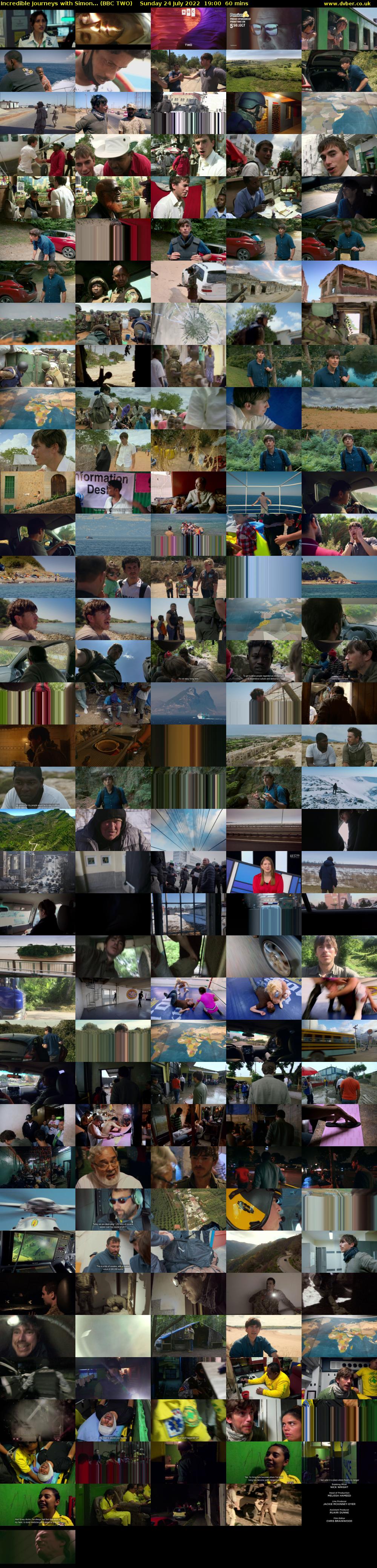Incredible Journeys with Simon... (BBC TWO) Sunday 24 July 2022 19:00 - 20:00