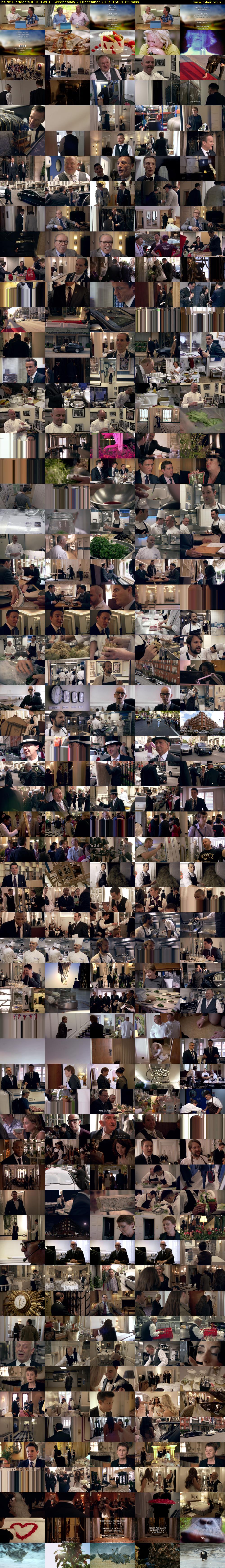 Inside Claridge's (BBC TWO) Wednesday 20 December 2017 15:00 - 16:05