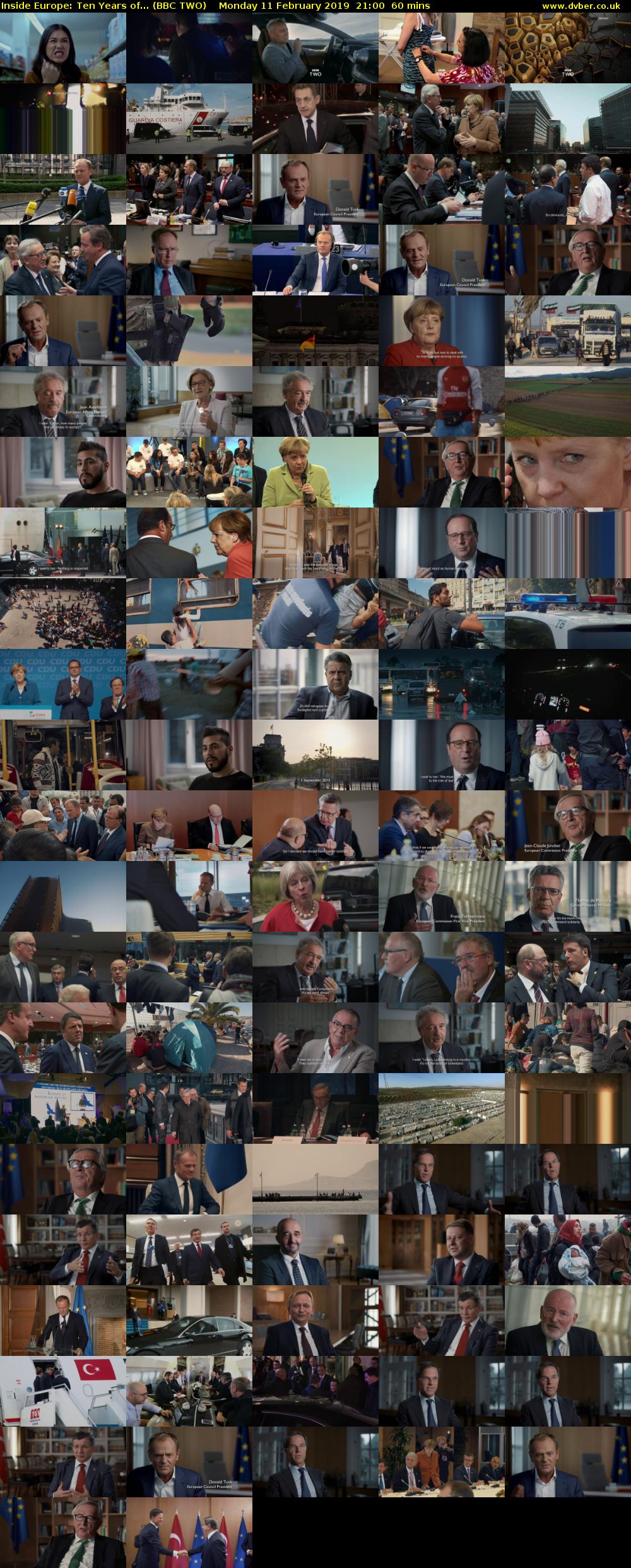 Inside Europe: Ten Years of... (BBC TWO) Monday 11 February 2019 21:00 - 22:00