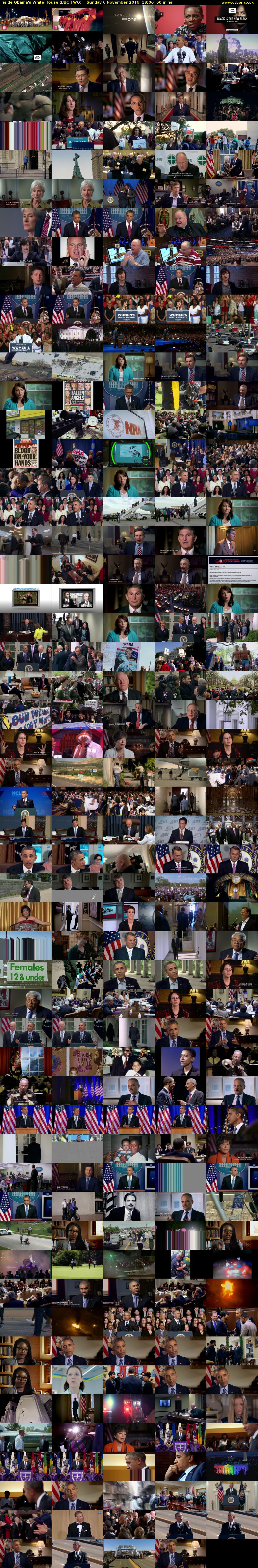 Inside Obama's White House (BBC TWO) Sunday 6 November 2016 19:00 - 20:00