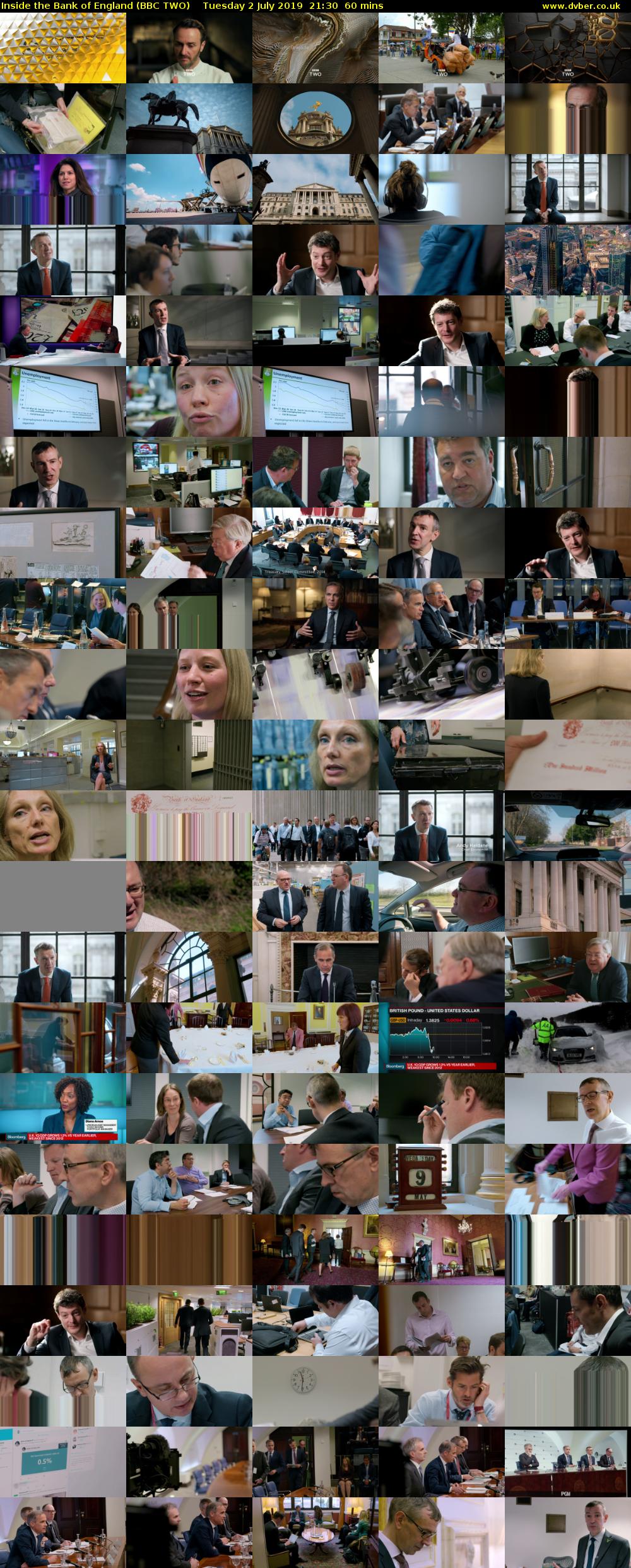 Inside the Bank of England (BBC TWO) Tuesday 2 July 2019 21:30 - 22:30