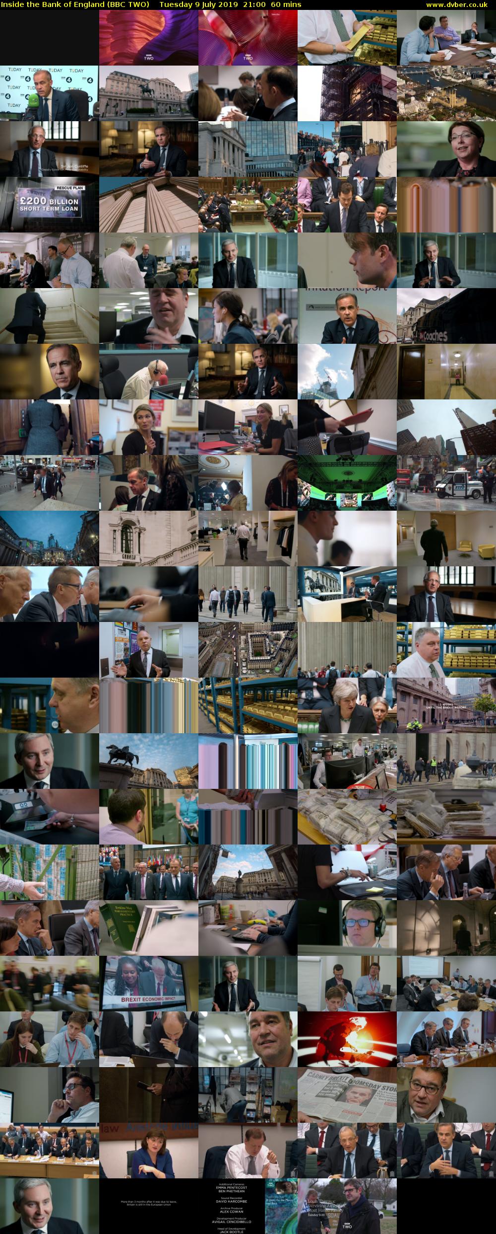 Inside the Bank of England (BBC TWO) Tuesday 9 July 2019 21:00 - 22:00