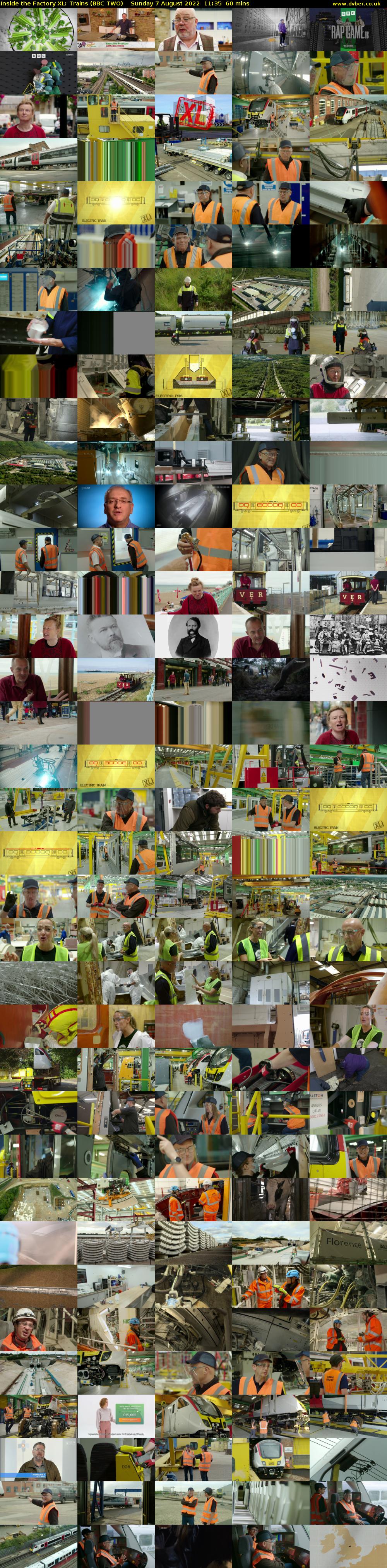 Inside the Factory XL: Trains (BBC TWO) Sunday 7 August 2022 11:35 - 12:35