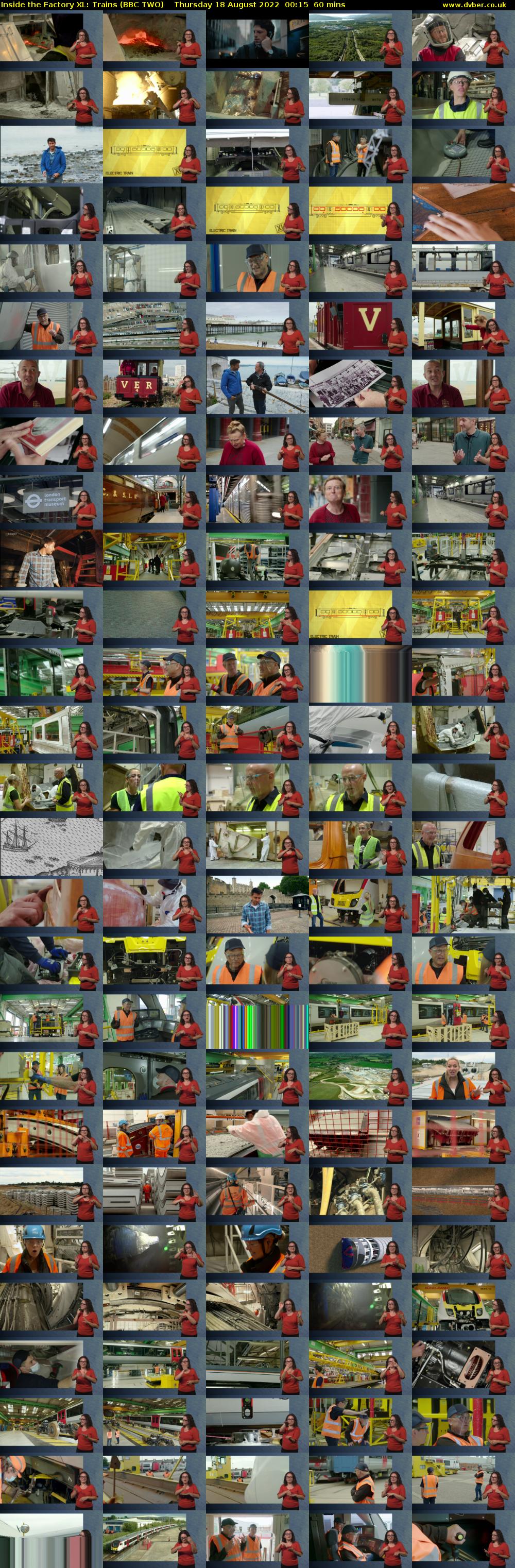 Inside the Factory XL: Trains (BBC TWO) Thursday 18 August 2022 00:15 - 01:15