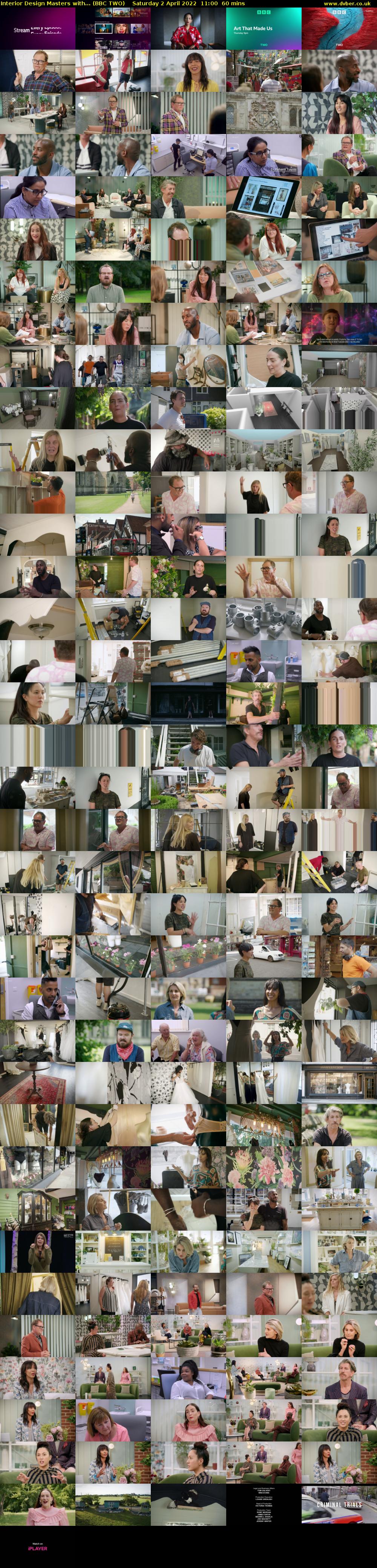 Interior Design Masters with... (BBC TWO) Saturday 2 April 2022 11:00 - 12:00